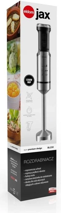 Rokometni mešalnik ELDOM JAX, 1000 W, kovinska konica, nastavljanje hitrosti, turbo