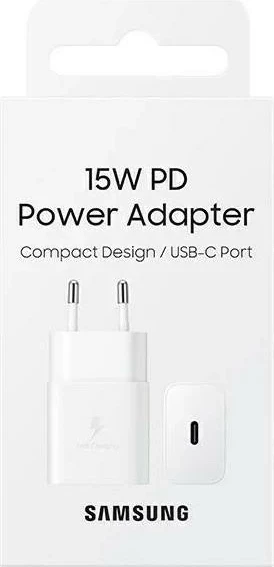 Polnilec 15W, USB-C, bel Samsung EP-TA1510