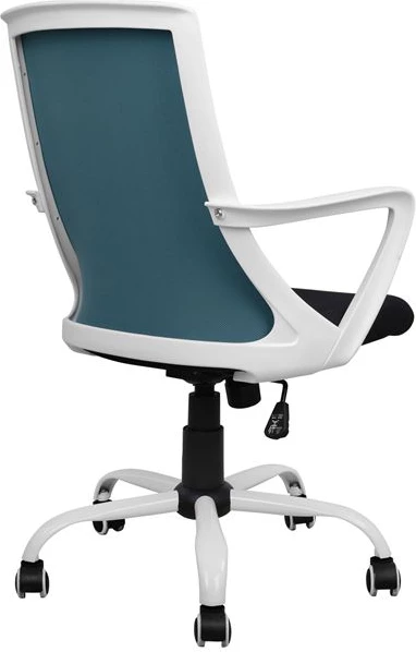 Pisarniški stol FH1053.06 Modra z mrežo in kovinsko osnovo 58x59x103 cm