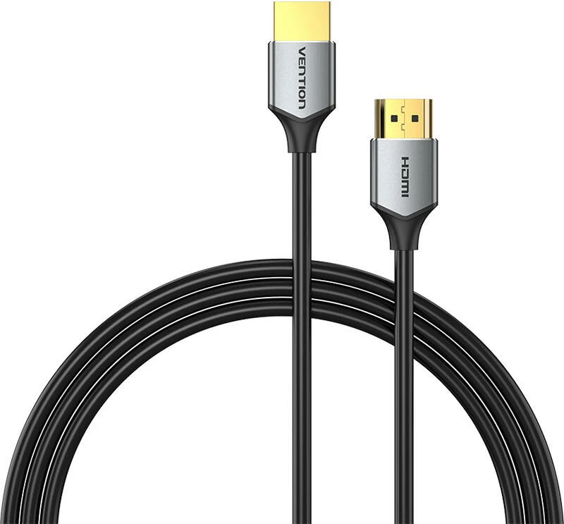 Ultra tanek HDMI kabel Vention ALEHI, 3 m, 4K 60Hz, siv