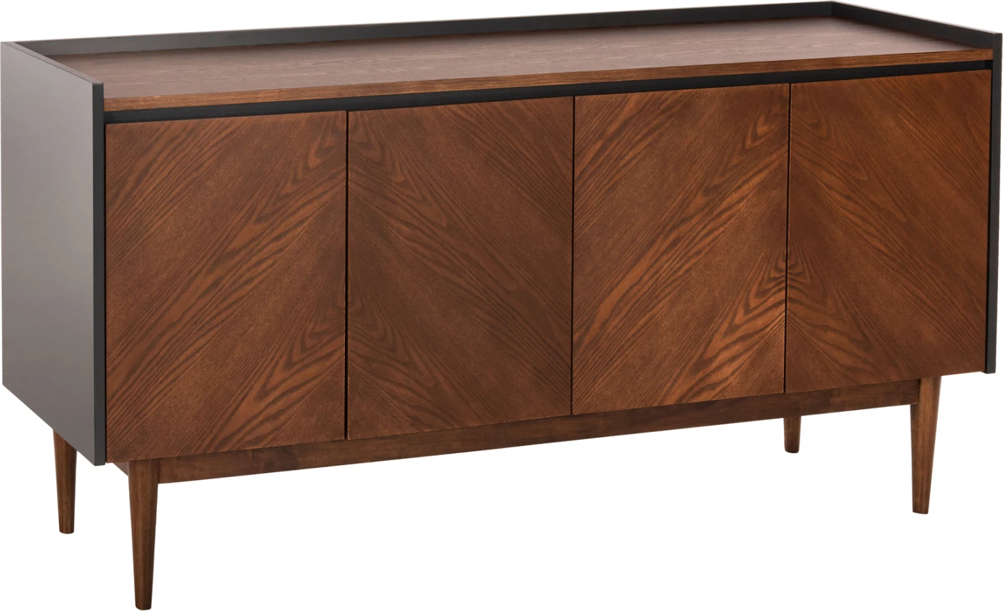 Bife BEEN FH9740 MDF v orehovem in temno sivem furnirju 170x43x83H cm