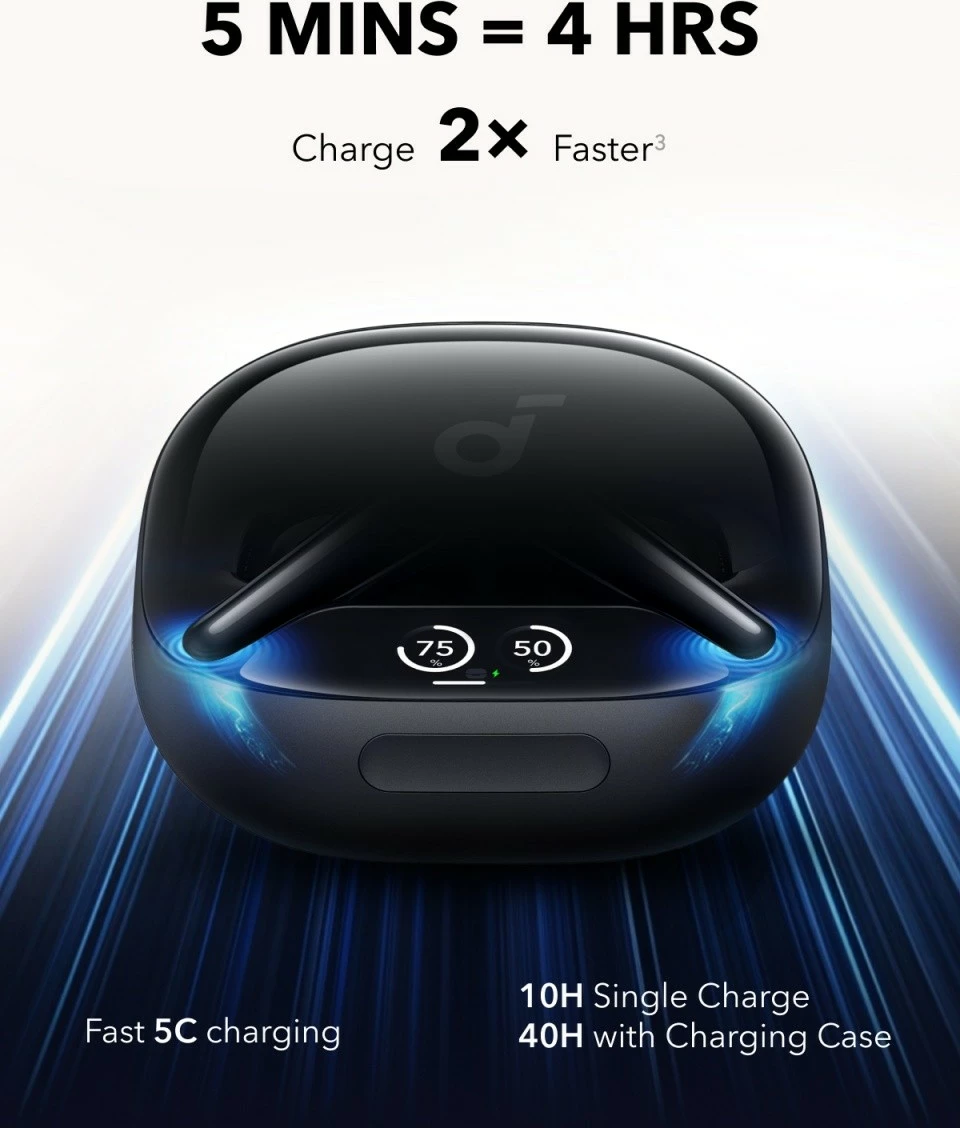 Brezžične slušalke Anker Soundcore Liberty 4 PRO, Bluetooth, glossy črne