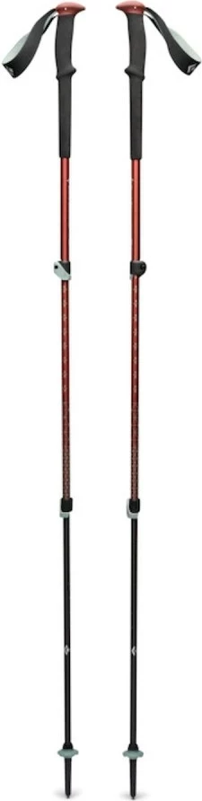 Trekovski palici Black Diamond Trail Back, Iron Red, 2 kosa