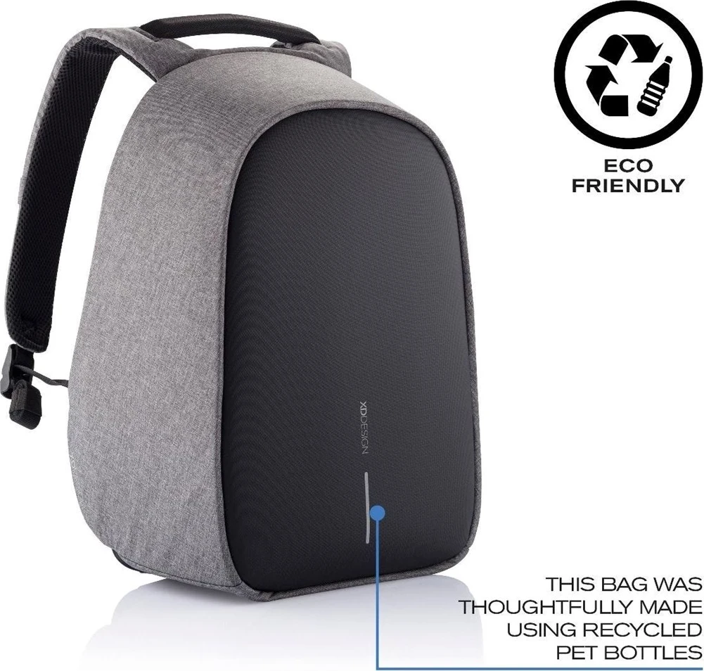 Protivlomna čantа XD DESIGN BOBBY HERO REGULAR, siva