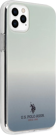 Ovitek Pattern Gradient za iPhone 11 Pro, U.S. Polo Assn. USHCN58TRDGLB, modra
