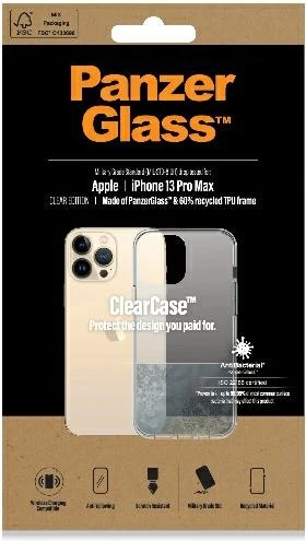 Ovitek za telefon PanzerGlass ClearCase za iPhone 13 Pro Max, prozoren