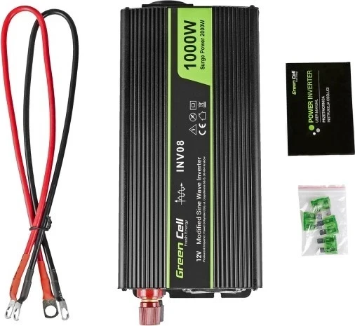 Vallë sinusale e modifikuar 1000W, Gjelbër Cell 12V në 230V