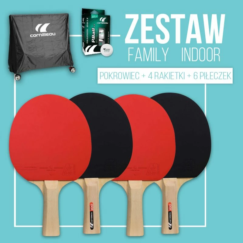 Set dodatkov za namizni tenis Cornilleau, črn