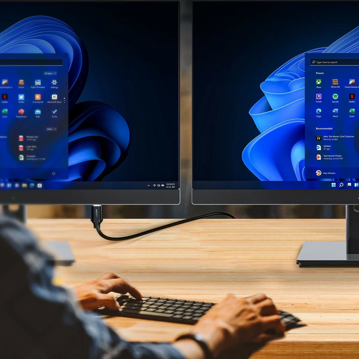 HDMI kabel 2.0 4K 60Hz 1,5 m, Unitek, črn