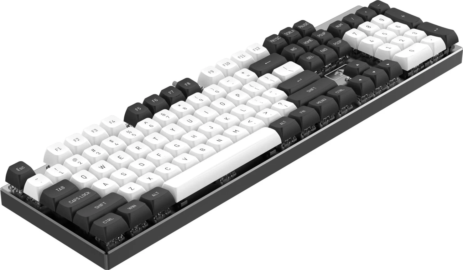 Keycapi PBT Doubleshot, 150 kosov, bela-črna - Redragon A132