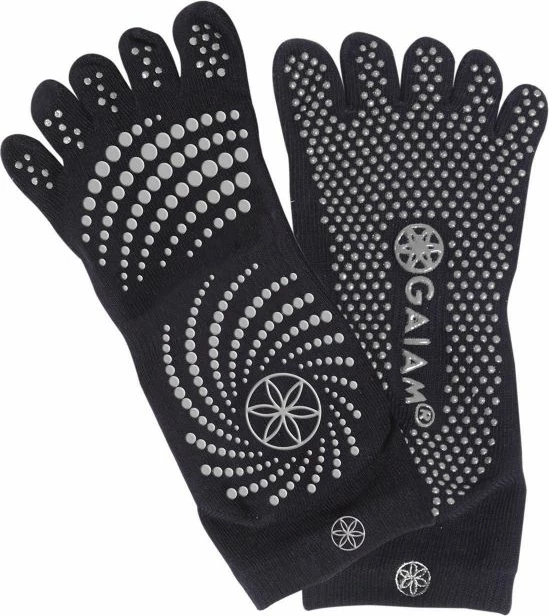 Nogavice proti zdrsu, črne GAIAM, S/M