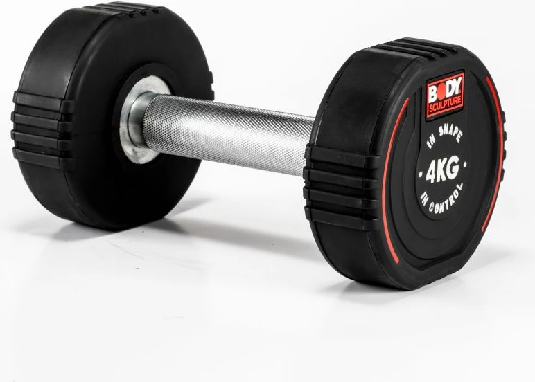 Dumbbell iz TPU za moške in ženske, Body Sculpture, črn