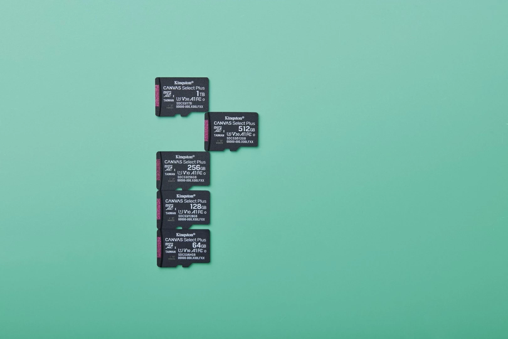 Kartica microSDXC Kingston Canvas Select Plus Gen3 1 TB s adapterjem, črna