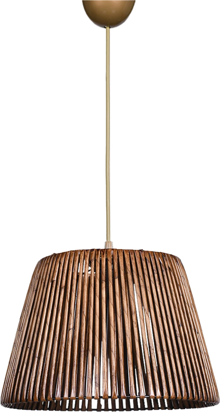 Viseča stropna svetilka za notranje prostore iz bambusa v barvi oreha FH7480 30x21x70 cm