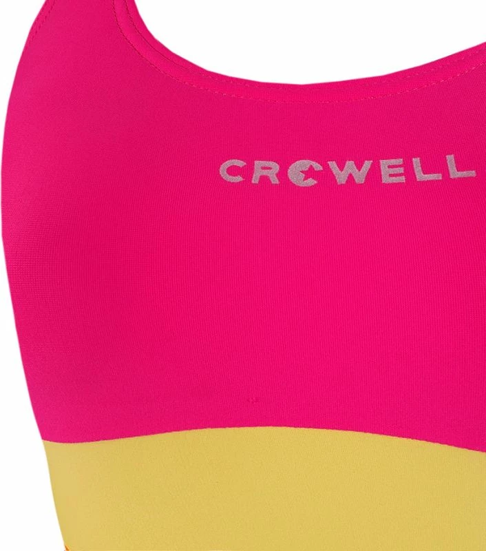 Bikini za deklice Crowell Swan, rožnato-oranžno-rumene Bikini za deklice Crowell Swan, rožnato-oranžno-rumene