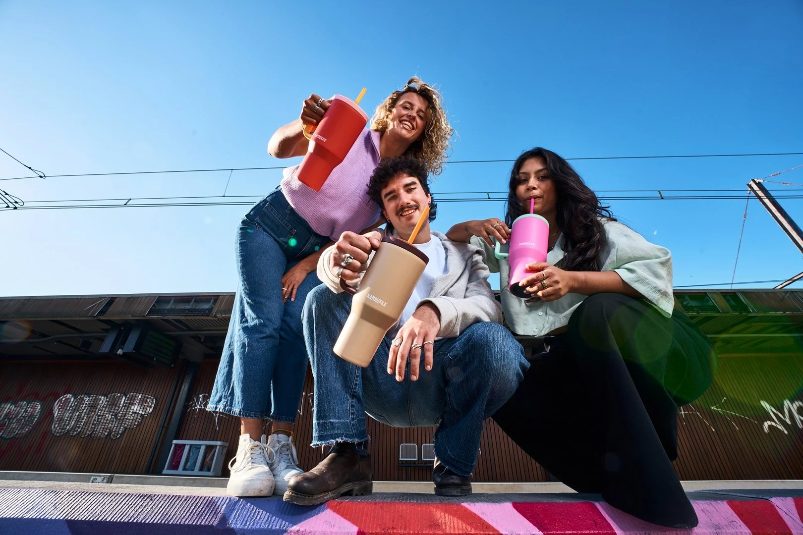 Termos Rio Tumbler 950 ml, Bubblegum Mint - Kambukka