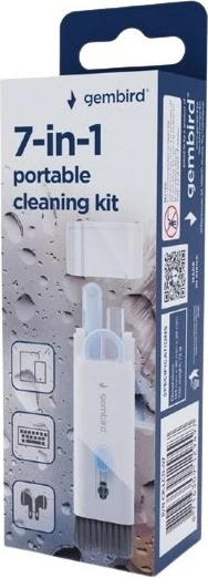 Komplet za čiščenje 7-v-1 za elektronske naprave, bel, Gembird CK-LCD-07
