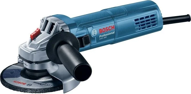 Kotni brusilnik Bosch GWS 880 Professional, 12,5 cm, 880 W, črno-modri