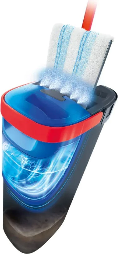 Ploski mop Vileda H2prO, mikrovlaken, črn