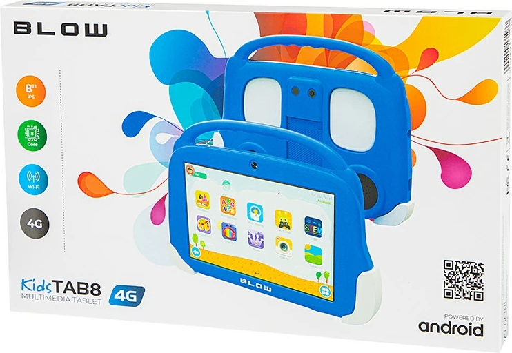 Tablica za otroke BLOW KidsTAB8 4G, 8", 4 GB RAM, 64 GB, Android 12, modra