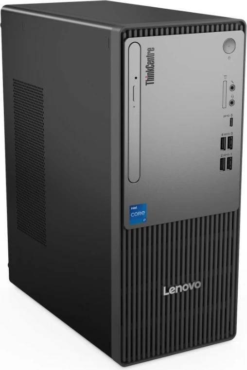 Namizni računalnik Lenovo ThinkCentre neo 50t Gen 5 i3-14100, 8 GB RAM, 256 GB SSD, Windows 11 Pro, črn, z miško in tipkovnico
