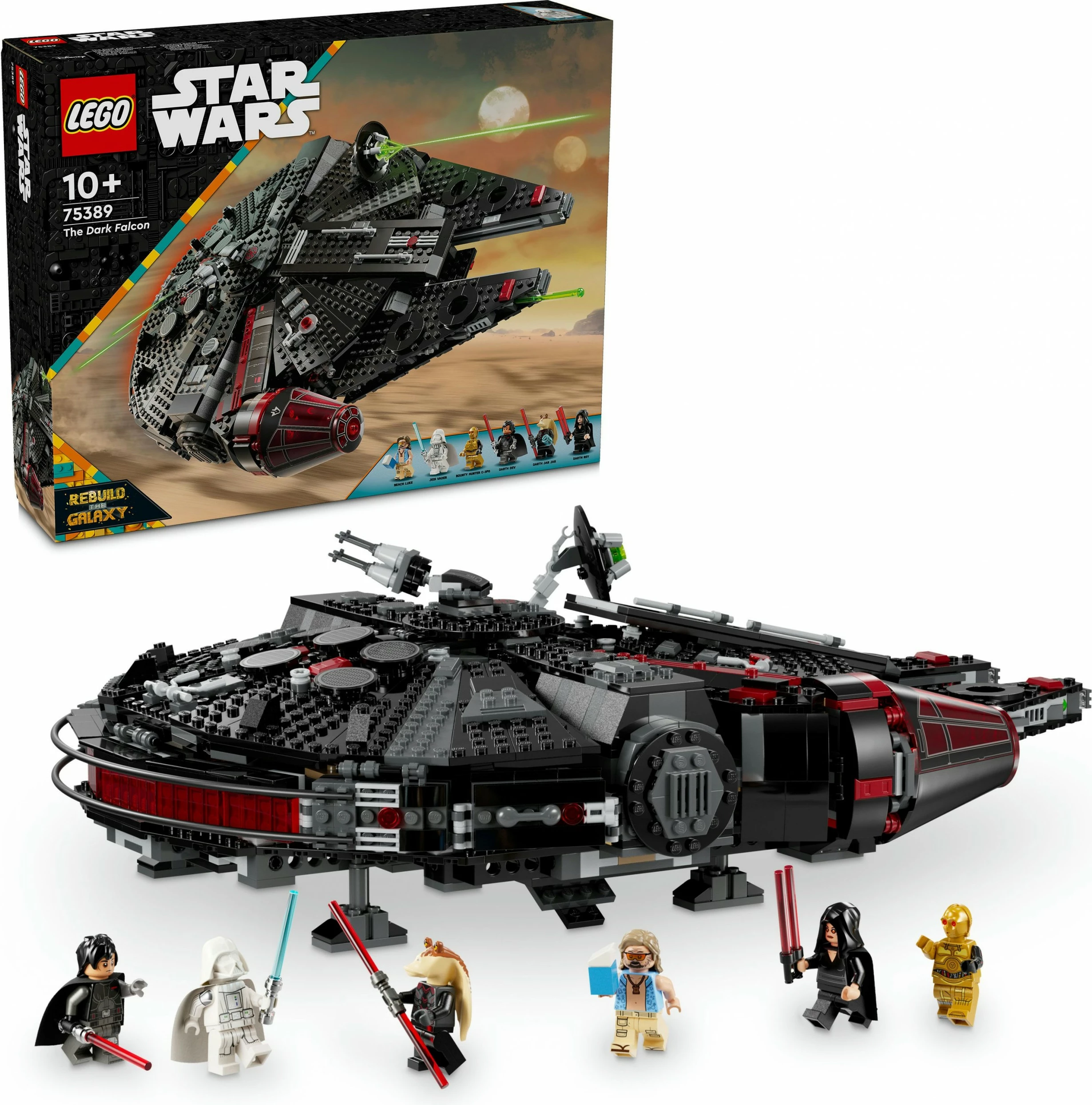 Set za sestavljanje The Dark Falcon, LEGO, 1.579 kosov, večbarven