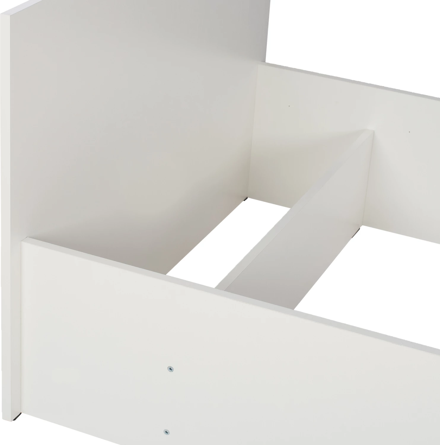 Melaminska postelja za vzmetnico 90x200 cm. Bela FH2433.03