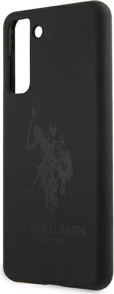 Ovitek za telefon silikon On Tone za Samsung Galaxy S21+, U.S. Polo Assn. USHCS21MSLHRTBK, črn