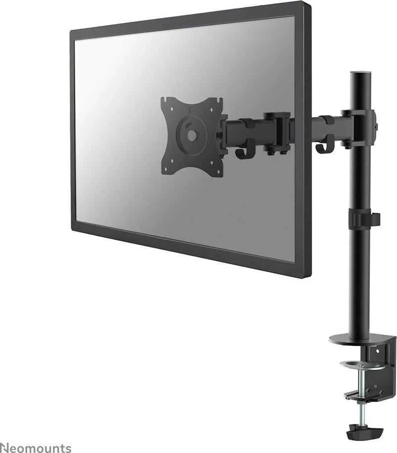 Prilagodljiv krog za monitor, Neomounts NM-D135BLACK, za mizo, 10–27 in, nastavljiva višina, črn