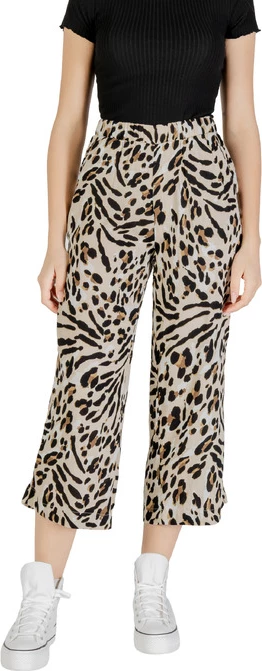 Leopard vzorčaste ženske hlače, Ichi, bež