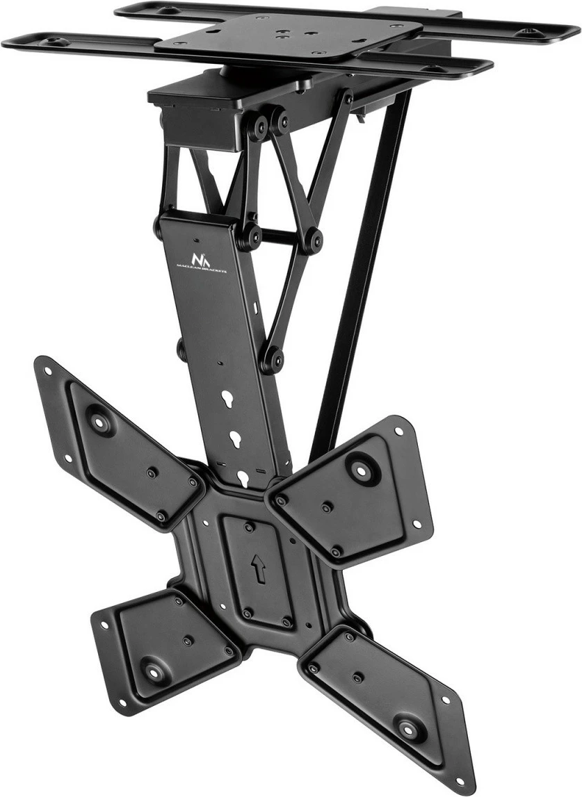 Električna stropna nosilka za televizor Maclean MC-491, 23–65 palcev, 30 kg, VESA 600x400, 90° vrtenje, črna