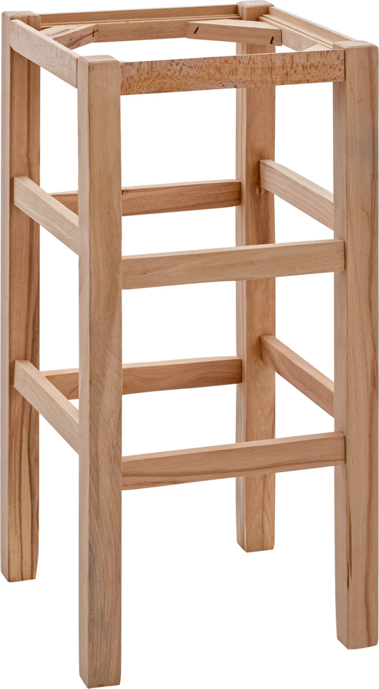 Leseni stol brez naslonjala iz bukovega lesa FH5583.02 35,5x35,5x78cm nebarvan