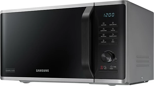 Mikrovalovna, Samsung MS23B3515AS, Solo, 23 L, 1150 W, LED, črno/siva