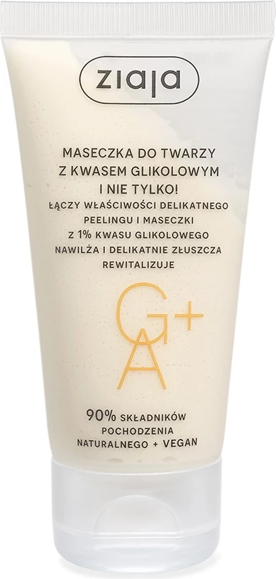 Maska za obraz za ženske z glikolno kislino Ziaja, 55 ml