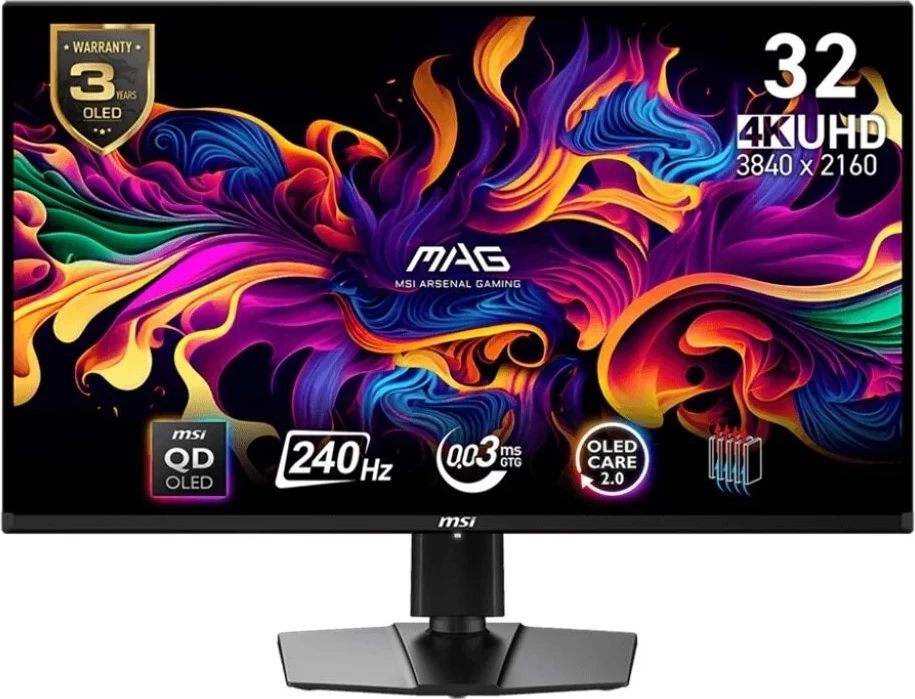 Monitor 31,5" QD-OLED, 4K Ultra HD, 240Hz, črn - MSI MAG 321UPX