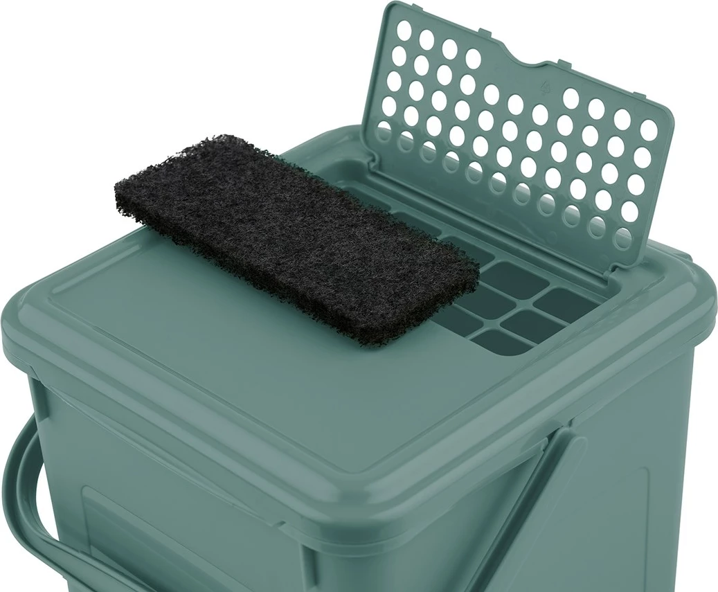 Kontejner za ločevanje odpadkov Rotho, 9 L, zelen