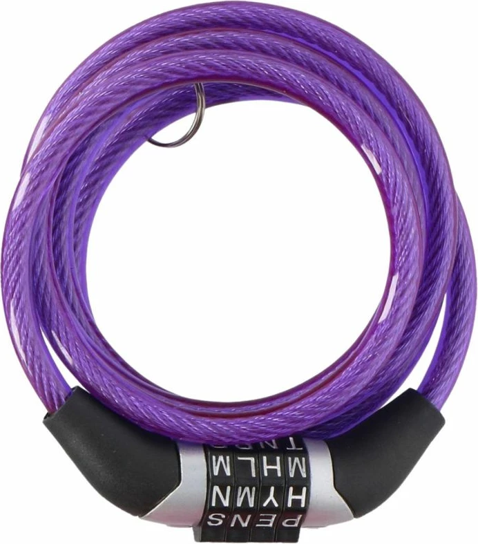 Spiralna ključavnica za kolo Dunlop, vijolična