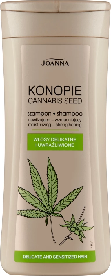 Vlažilni in utrjujoči šampon Joanna Hemp, 200 ml