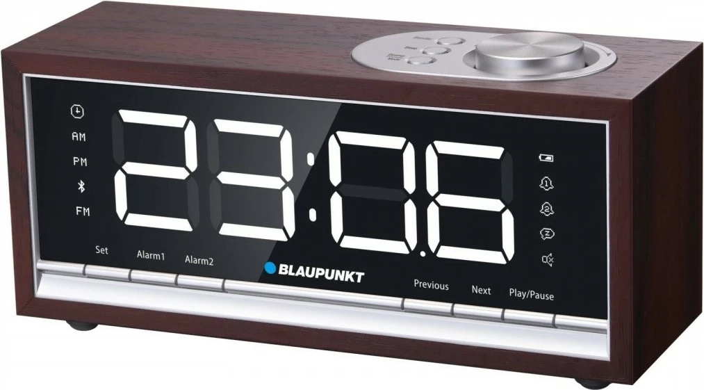 Radijska budilka z videzom lesa Blaupunkt CR60BT, PLL FM, Bluetooth