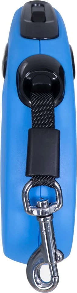 Zvitljiv povodec Flexi New Classic, 5 m, moder