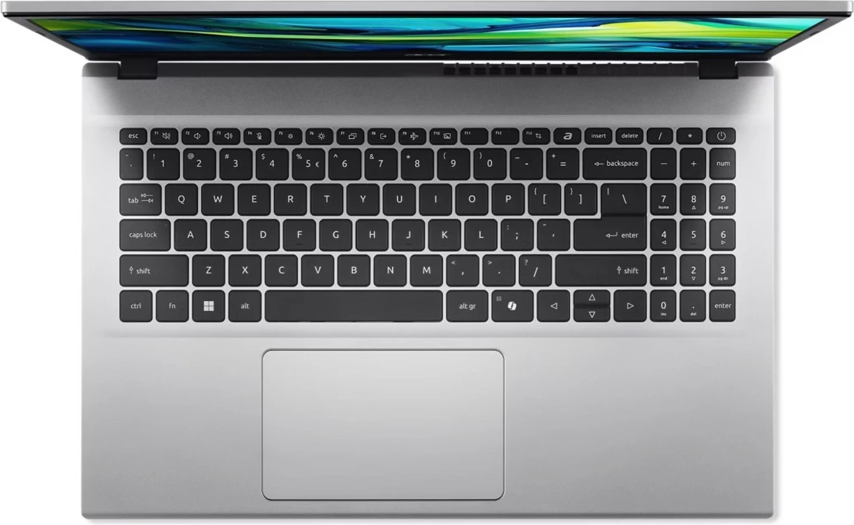 Prenosnik Acer Aspire Go 15 AG15-42P-R40Z, Ryzen 7 5825U, 15,6" FHD, 16 GB, 512 GB SSD, brez operacijskega sistema, srebrn