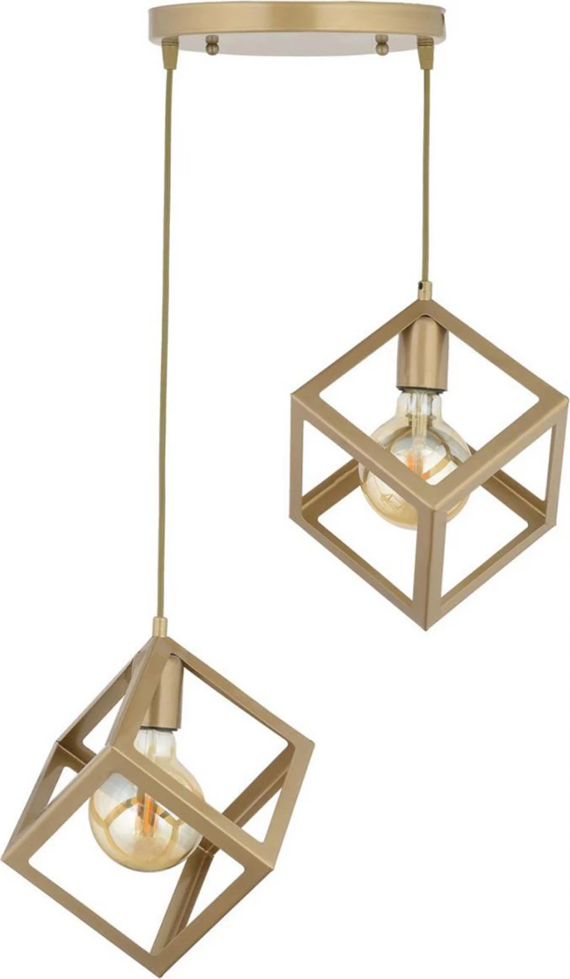 Stropna svetilka z dvema lučema, kovinska, zlata FH7420.02 35x80 cm