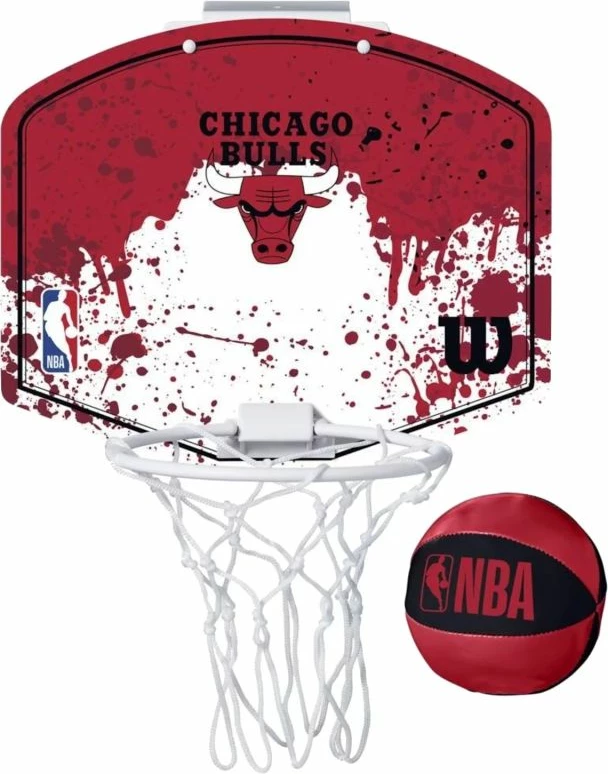 Mini košarkaška tabla za vse, Wilson, z logotipom Chicago Bulls