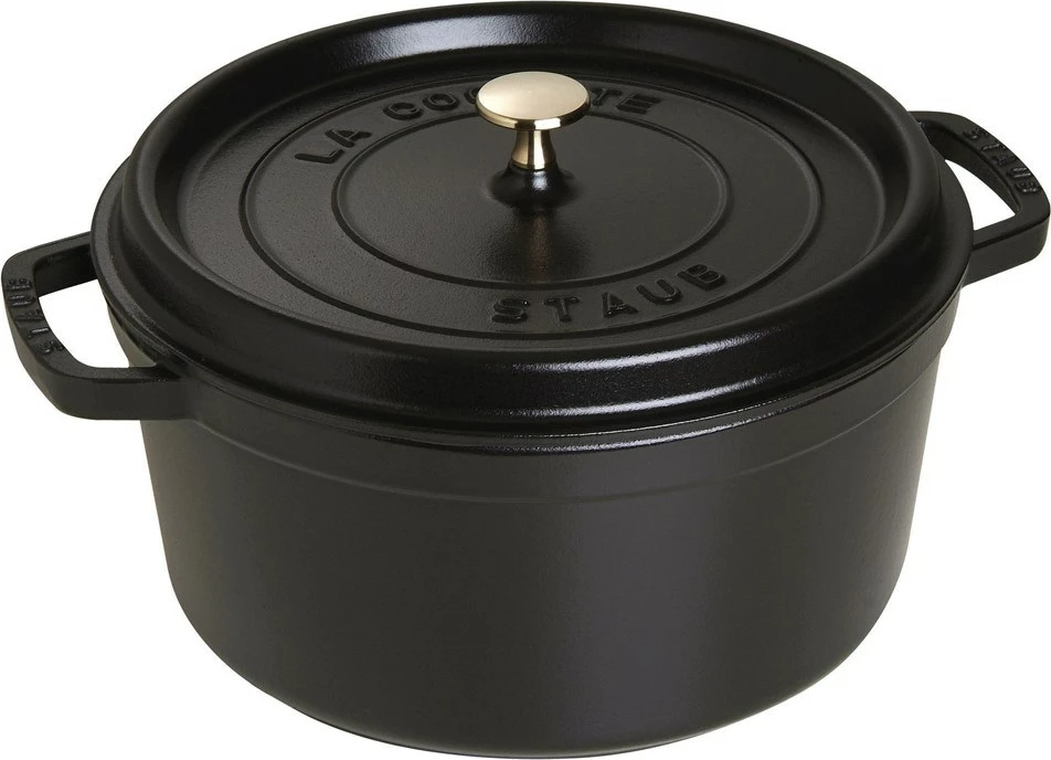Lonec iz litega železa, STAUB 40500-281-0, 6,7 l, črn