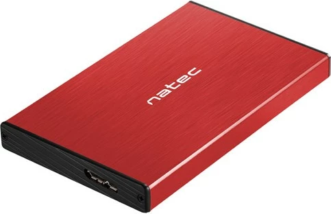 Zunanji ohišje za HDD/SSD 2,5", USB 3.0, rdeče Natec Rhino Go