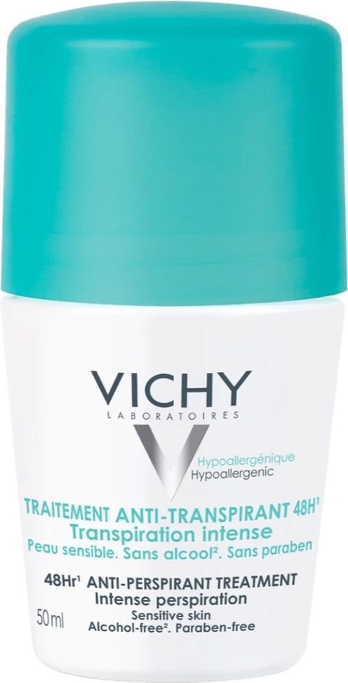 Deodorant roll-on 48H Anti-Perspirant Treatment, Vichy, za ženske, 50 ml