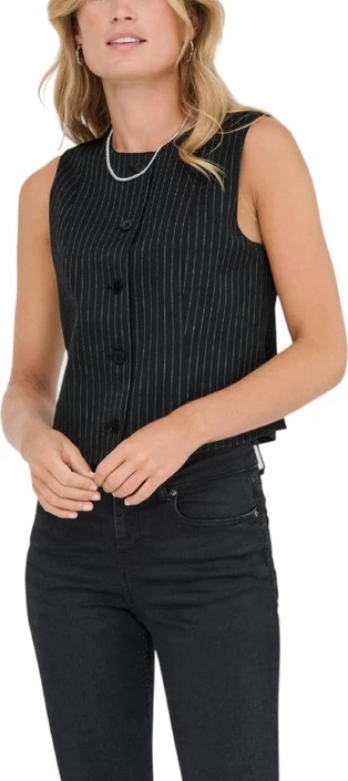 Jelek brez rokavov, črn, Only