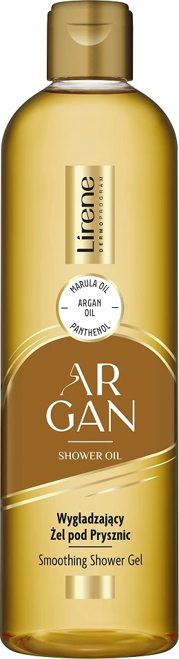 Gel za prhanje za ženske Lirene Argan Smoothing 400 ml