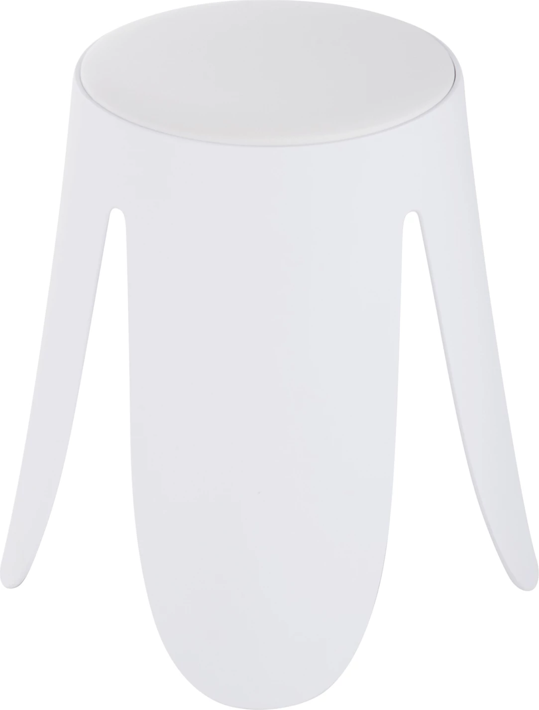 Stolček DENTY FH9619.01 iz polipropilena v beli barvi - PU sedež v beli barvi Φ30x45Hcm