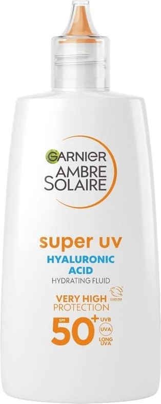Zaščitni fluid za obraz Garnier Ambre Solaire Super UV SPF50+ za ženske, 40 ml